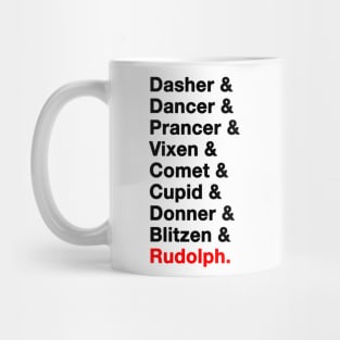 Reindeer Names Mug